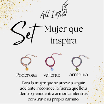 Mi Inspiración | Set de 3 Pulseras Hechas a Mano Ajustables
