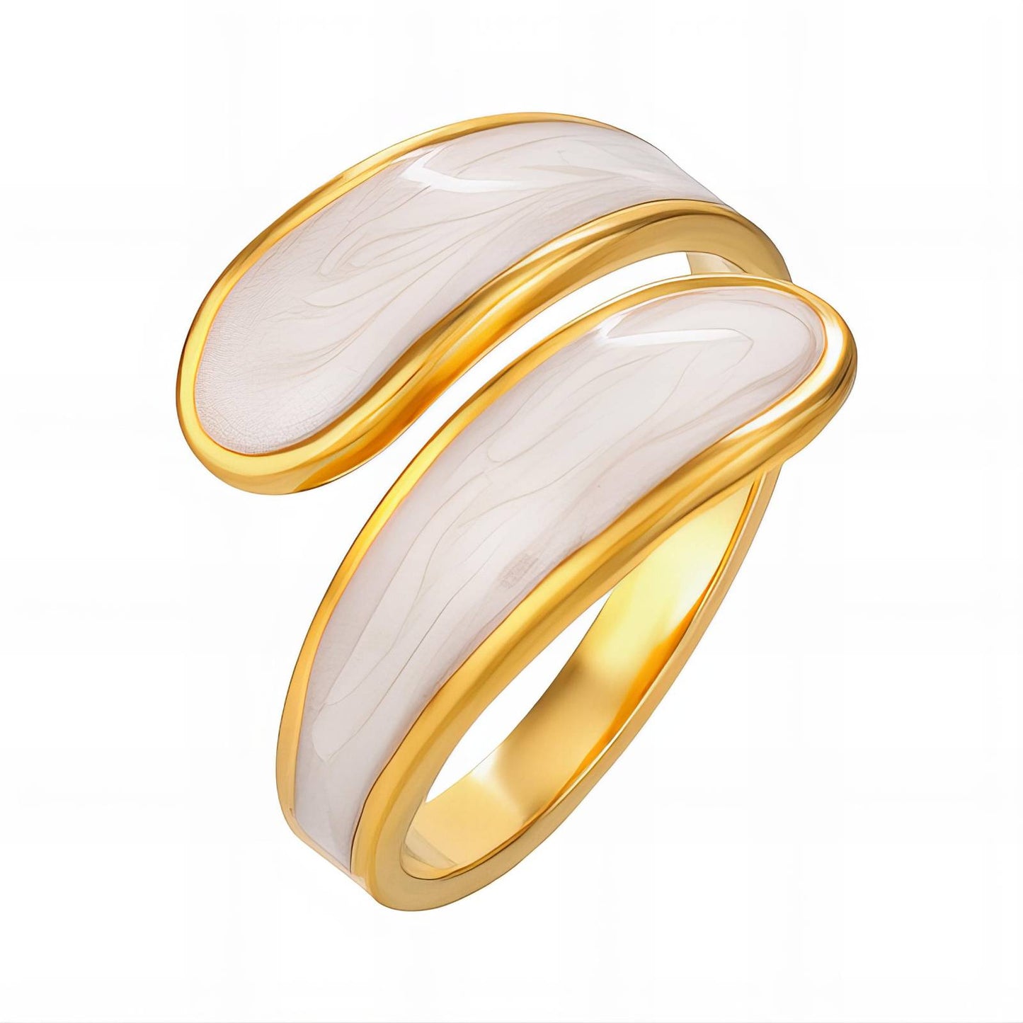 MARBLE WHITE RING