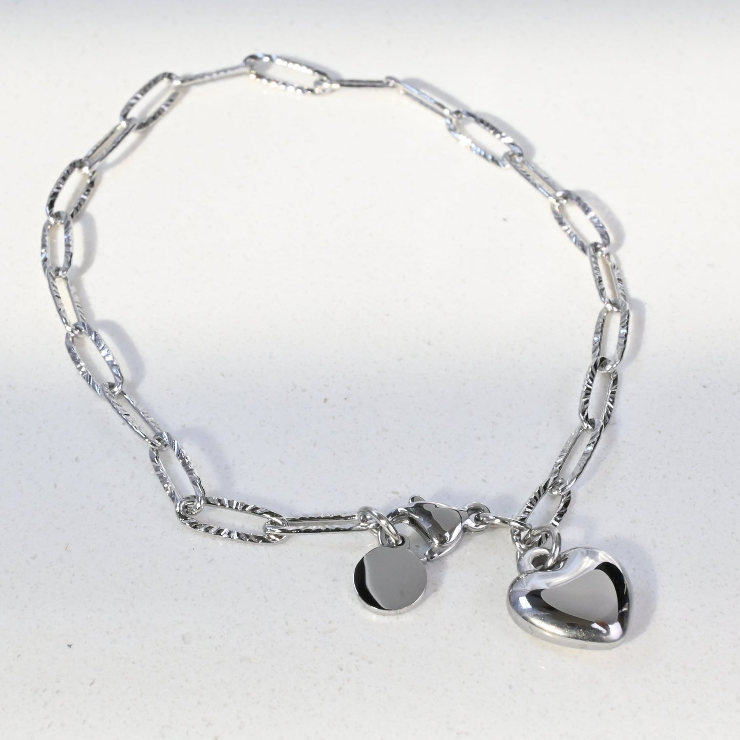 HEART MINIMALIST LINK BRACELET