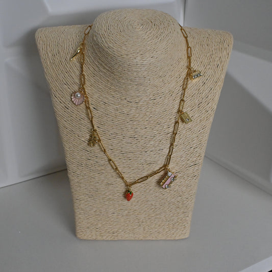 Seven Charm Necklace