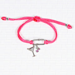 Cherry Martini Charm Bracelet