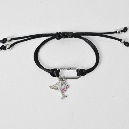 Cherry Martini Charm Bracelet