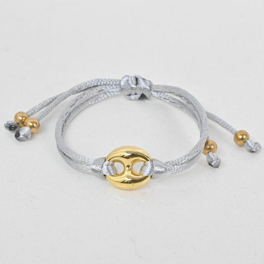 Pulsera charm Link ajustable