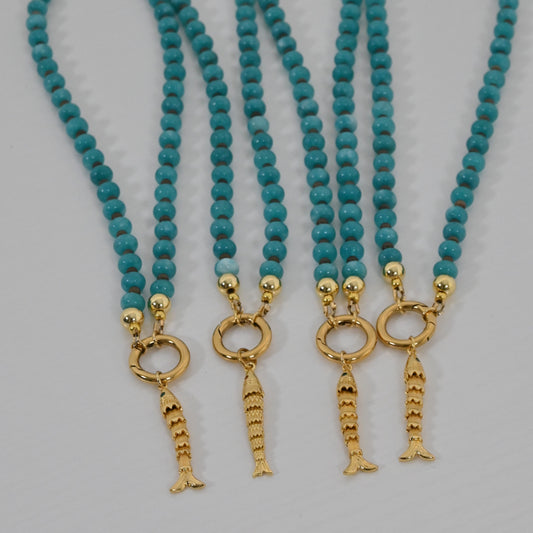 Collar Leonor Jade Turquesa