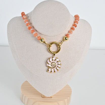 Collar Jade Coral Isla