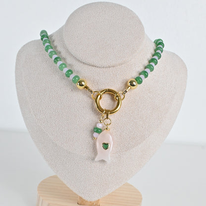 Collar Jade Verde Isla