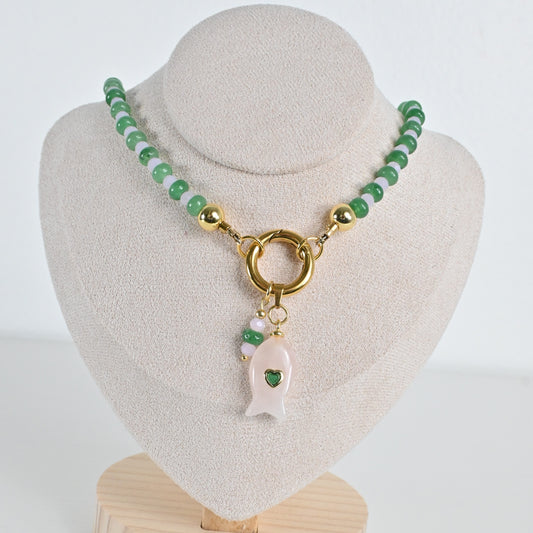 Collar Jade Verde Isla