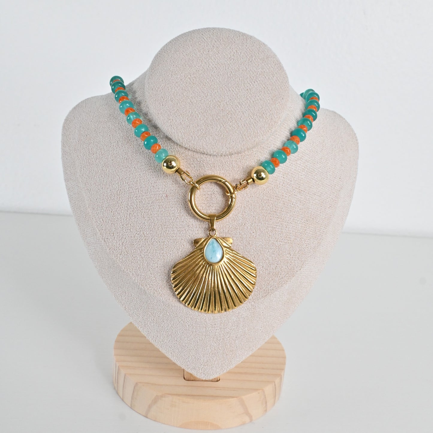Collar Jade Turquesa Isla