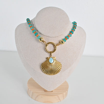 Collar Jade Turquesa Isla