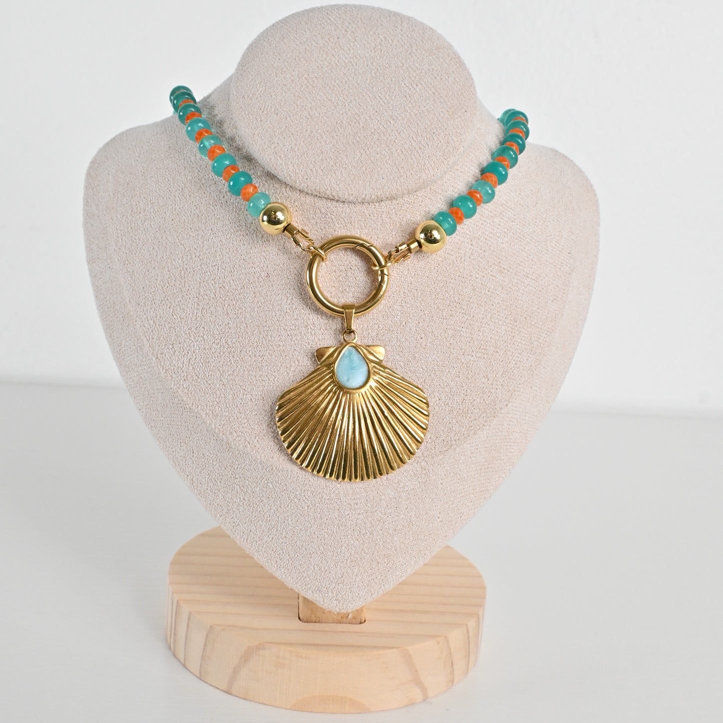 Collar Jade Turquesa Isla