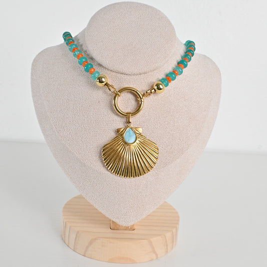 Collar Jade Turquesa Isla