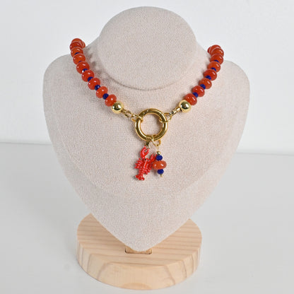 Collar Jade Rojo Isla
