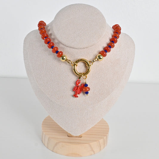 Collar Jade Rojo Isla