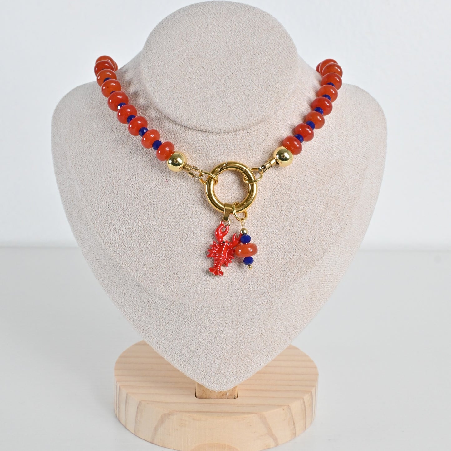 Collar Jade Rojo Isla