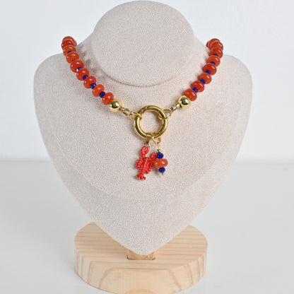 Collar Jade Rojo Isla