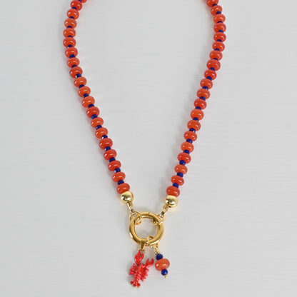 Collar Jade Rojo Isla
