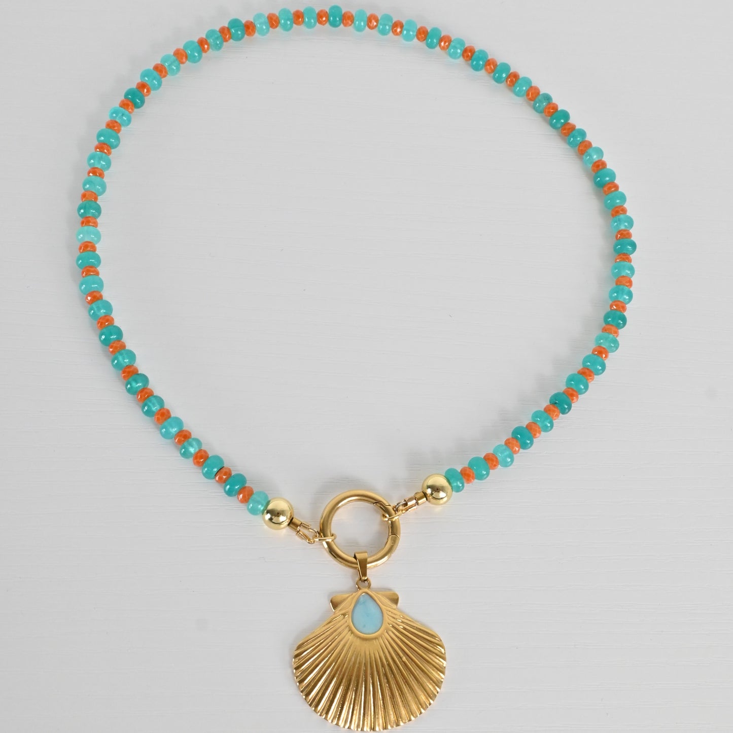 Collar Jade Turquesa Isla