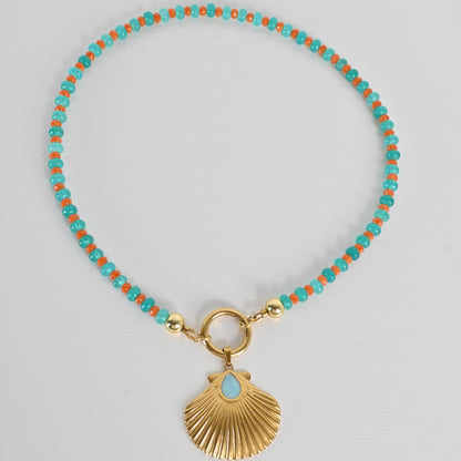 Collar Jade Turquesa Isla