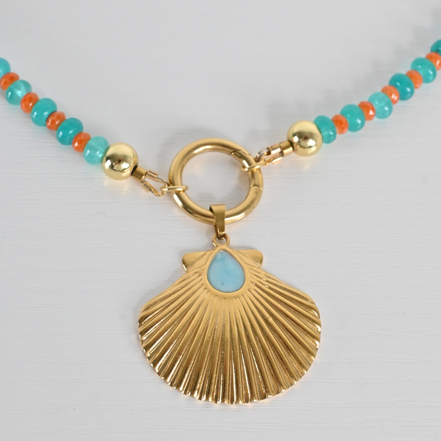 Collar Jade Turquesa Isla