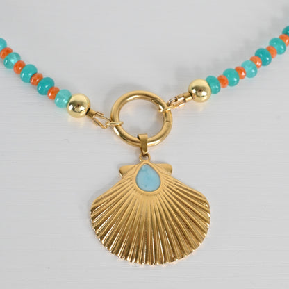 Collar Jade Turquesa Isla