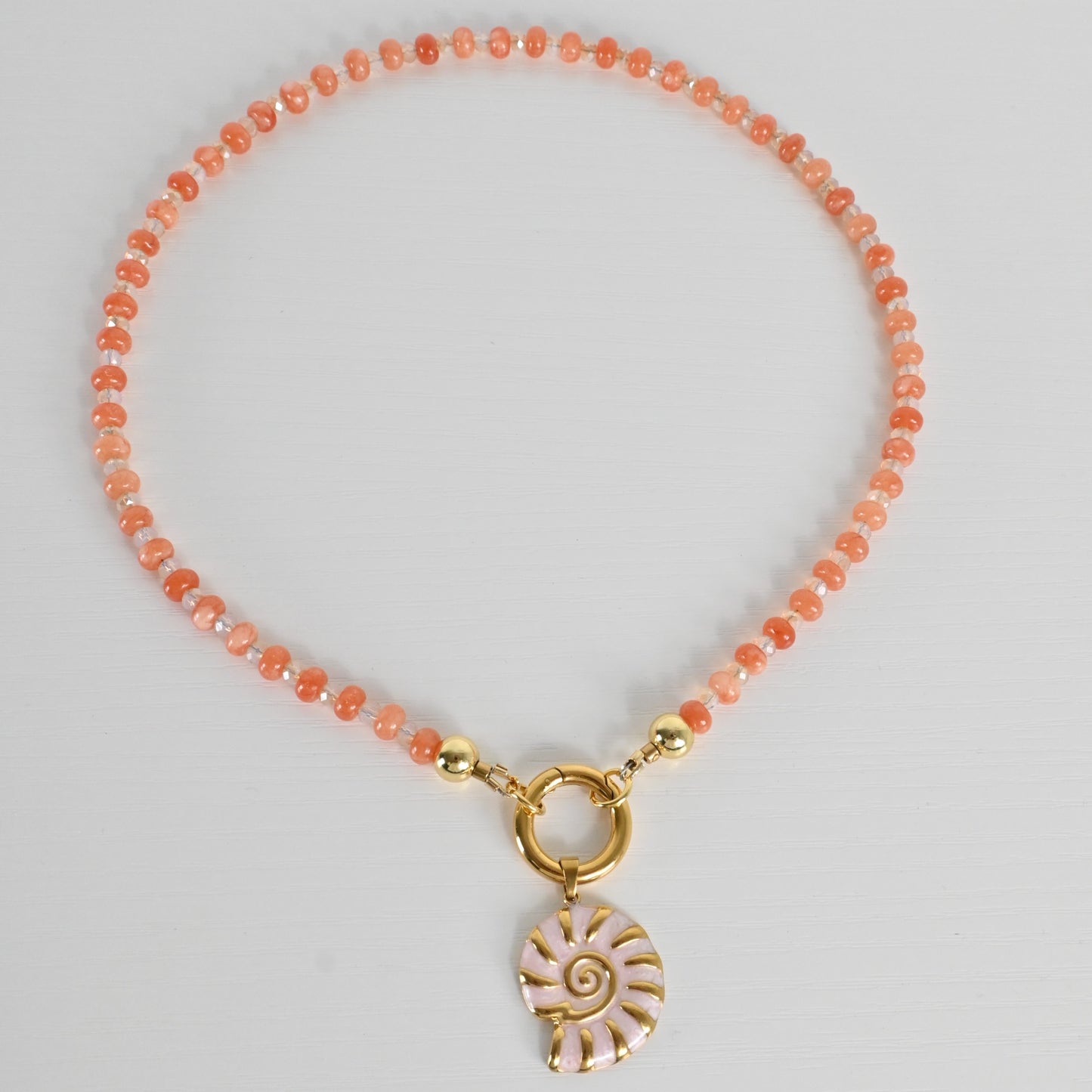 Collar Jade Coral Isla