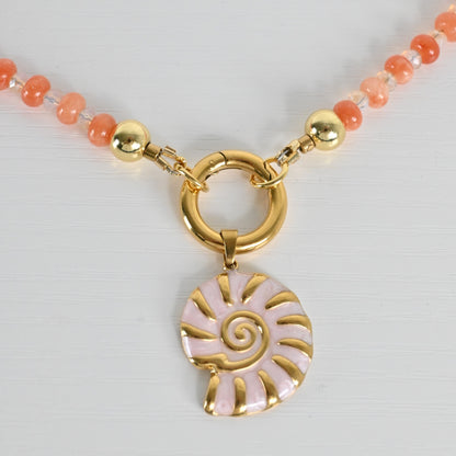 Collar Jade Coral Isla