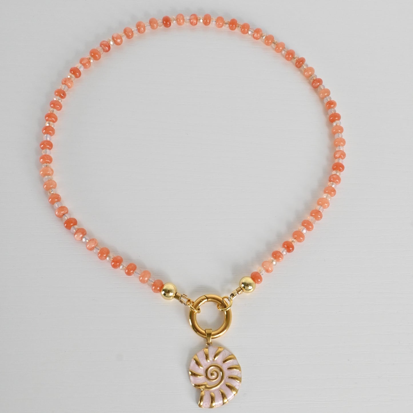 Collar Jade Coral Isla
