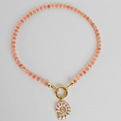 Collar Jade Coral Isla
