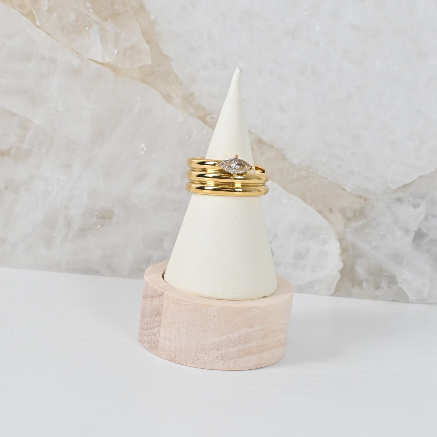 Sortija Valeria | Anillo Multicapa en Stainless Steel 18K Gold Plated