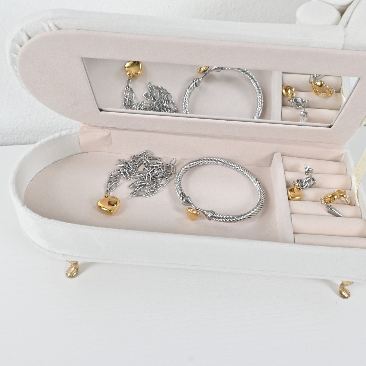 Bundle Valentina | Set de Collar, Pulsera y Pantallas en Stainless Steel