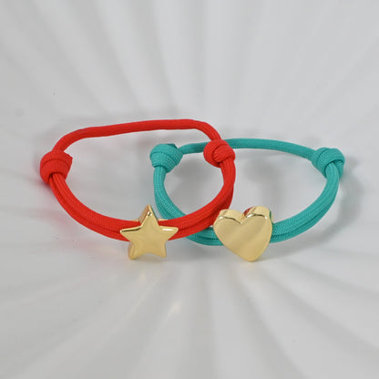 Pulsera con Inicial | Pulsera Ajustable Personalizada Hecha a Mano