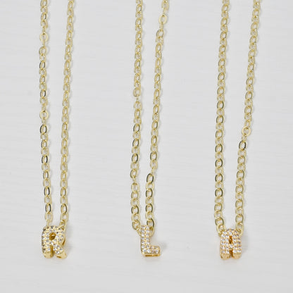 Mini Letter | Cadena Minimalista Personalizada con Inicial enchapada en Oro