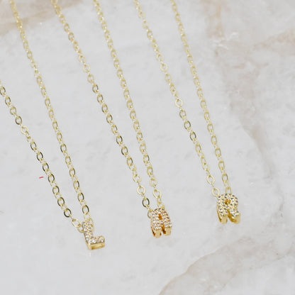 Mini Letter | Cadena Minimalista Personalizada con Inicial enchapada en Oro