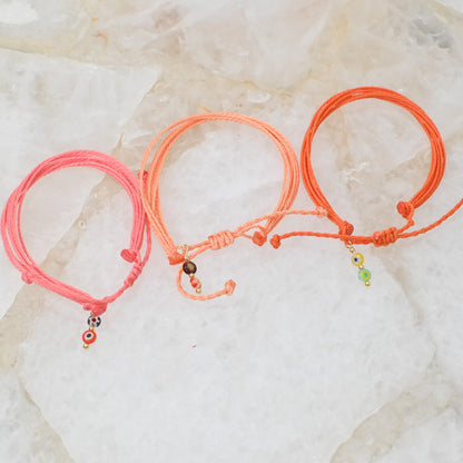 Pulseras Solana | Set de 3 Pulseras con charm
