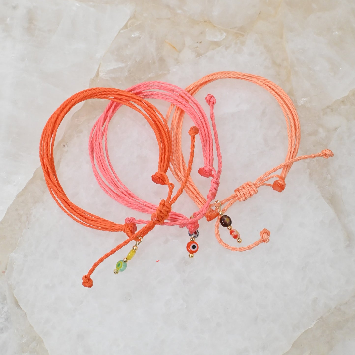 Pulseras Solana | Set de 3 Pulseras con charm