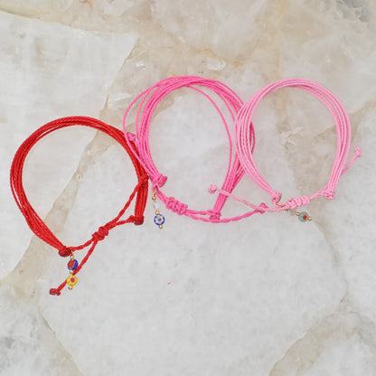Pulseras Solana | Set de 3 Pulseras con charm