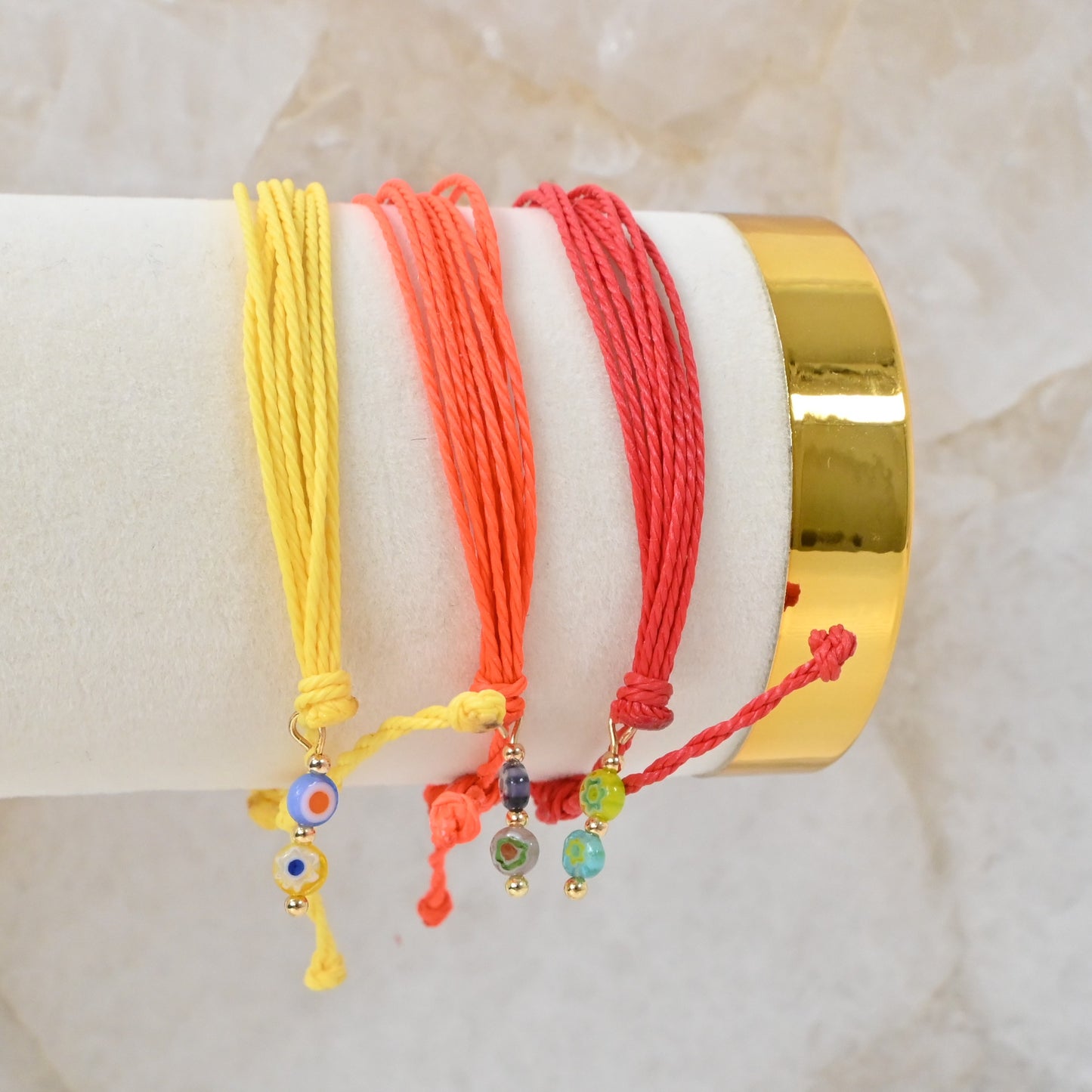 Pulseras Solana | Set de 3 Pulseras con charm