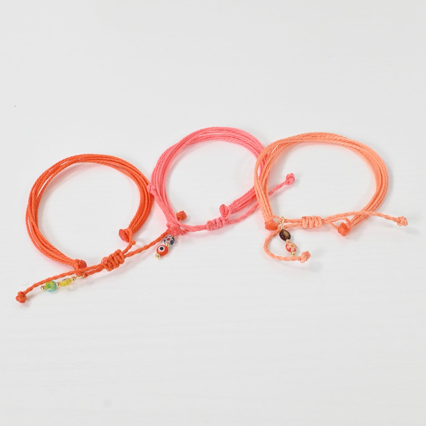 Pulseras Solana | Set de 3 Pulseras con charm