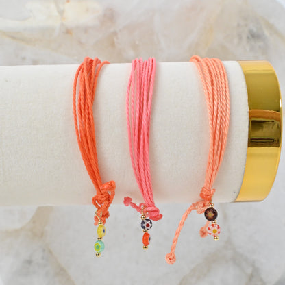 Pulseras Solana | Set de 3 Pulseras con charm