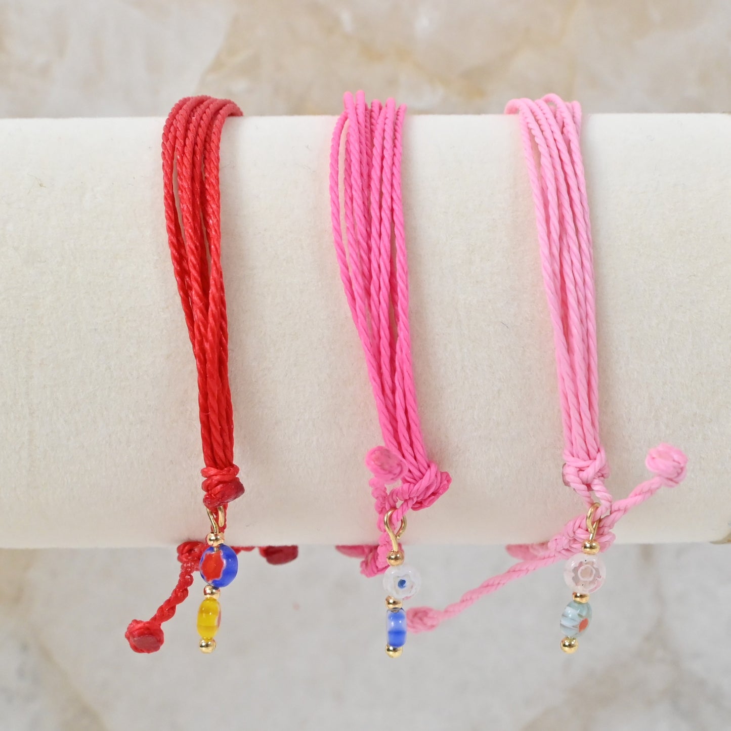 Pulseras Solana | Set de 3 Pulseras con charm