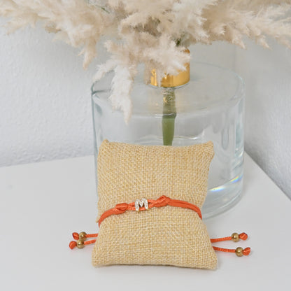 Pulsera Mi Letra Autum| Pulsera Personalizada con Inicial Hecha a Mano