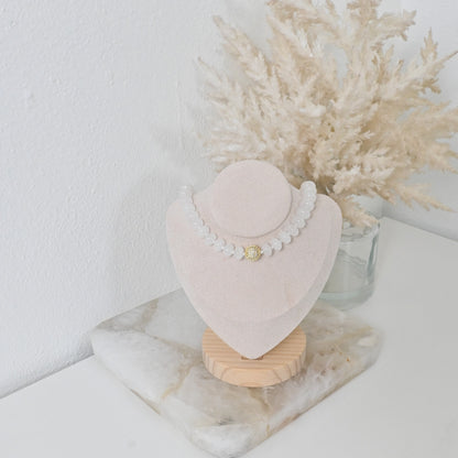 Collar Alba | Collar de Jade Blanco Natural